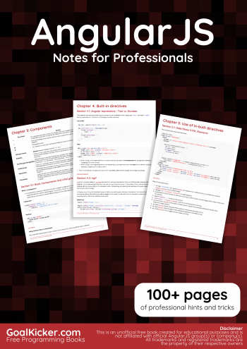 Angular JS Notes for Professionals