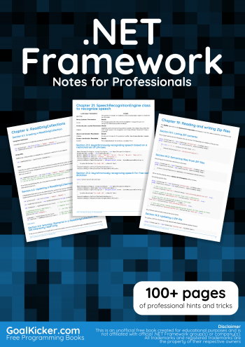 .NET Framework Notes for Professionals