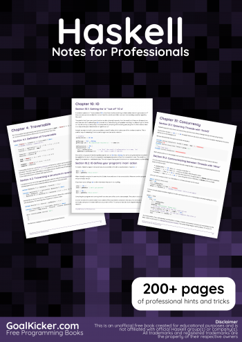 Haskell Notes for Professionals