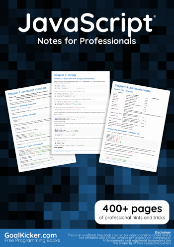 Java Script Notes for Professionals