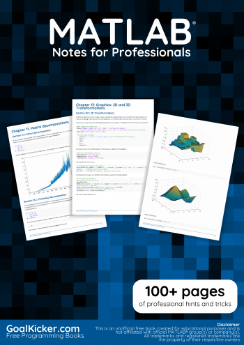 MATLAB Notes for Professionals