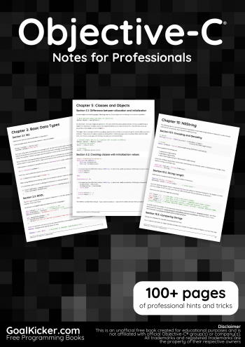 Objective-C  Notes for Professionals