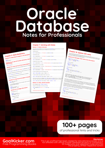 Oracle Database  Notes for Professionals