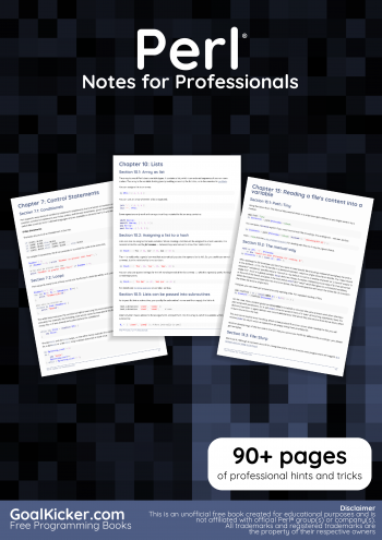 Perl Notes for Professionals