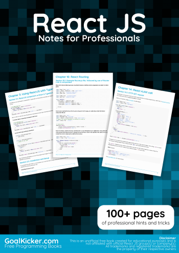 ReactJS Notes for Professionals